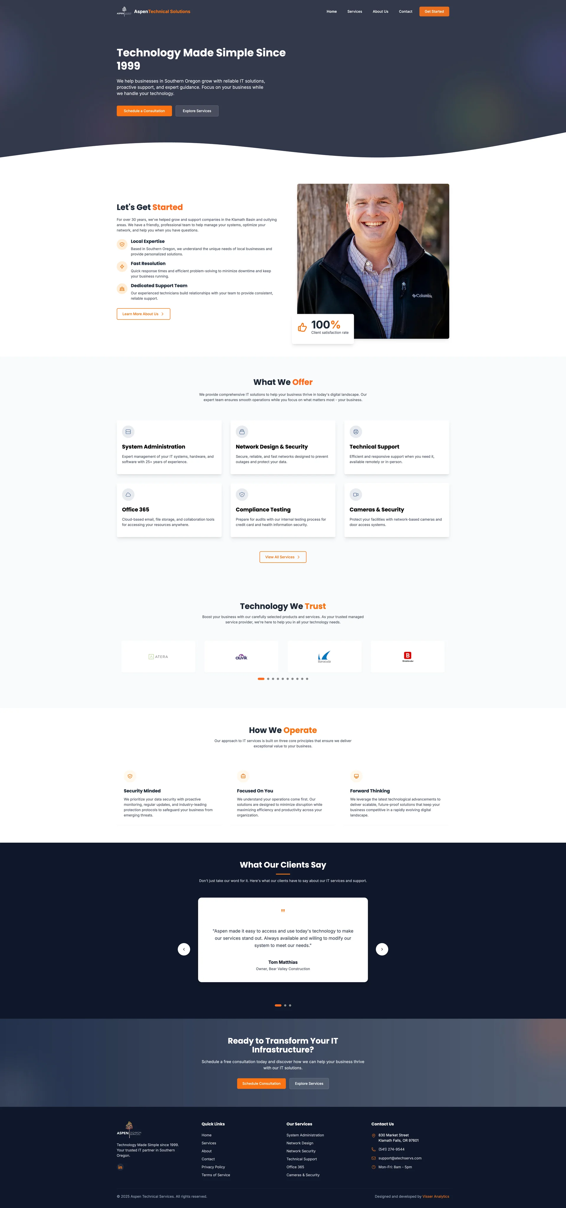 Homepage Screenshot