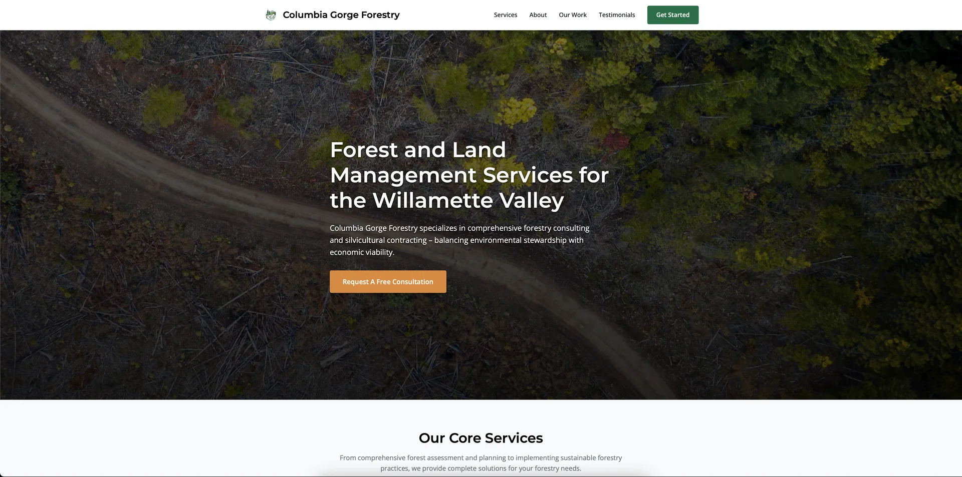 Columbia Gorge Forestry Website