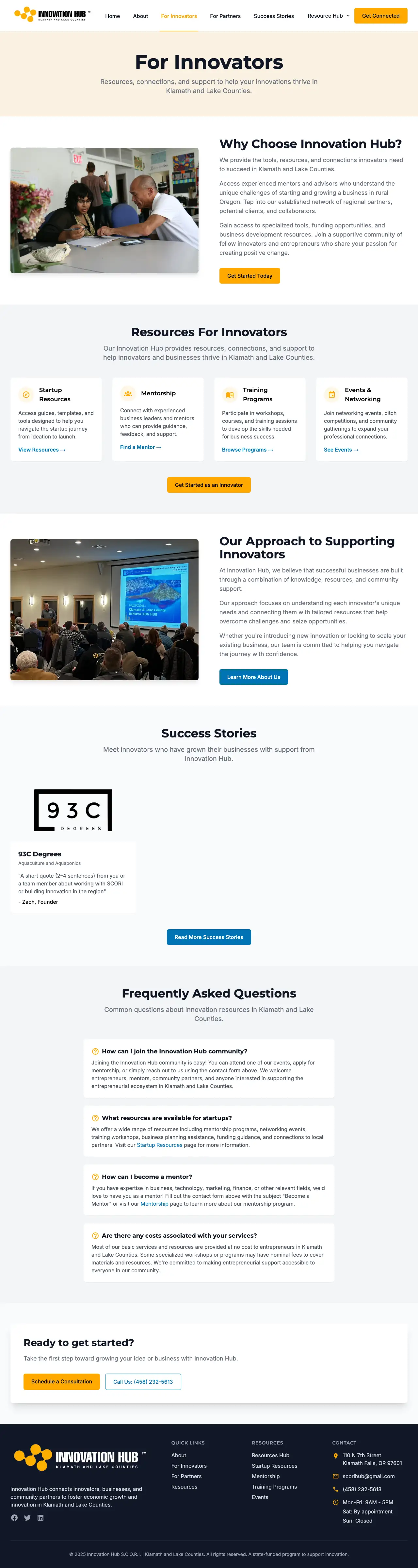 For Innovators Page Thumbnail