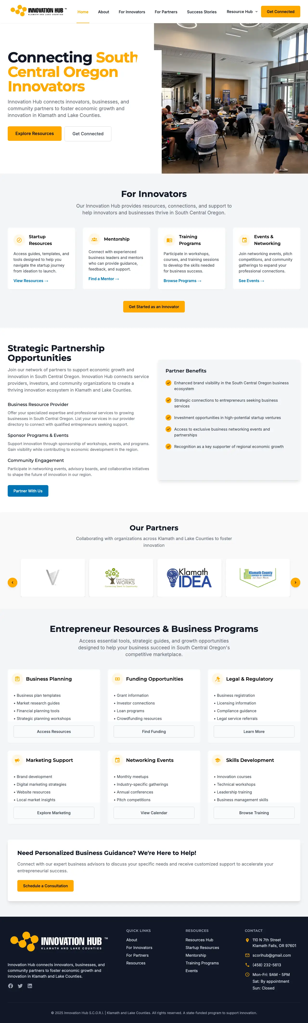 Homepage Screenshot - Website Design by Visser Analytics