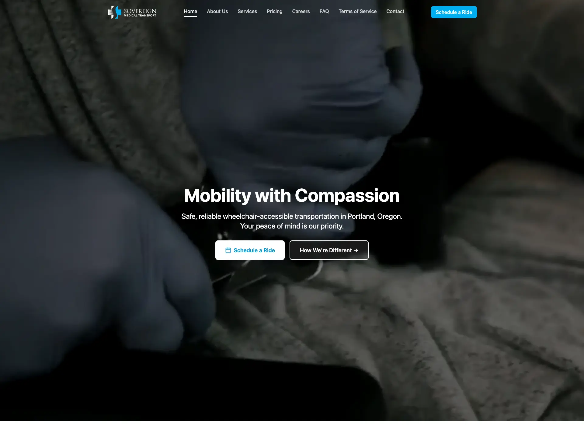 Sovereign Medical NEMT Website Development | Visser Analytics