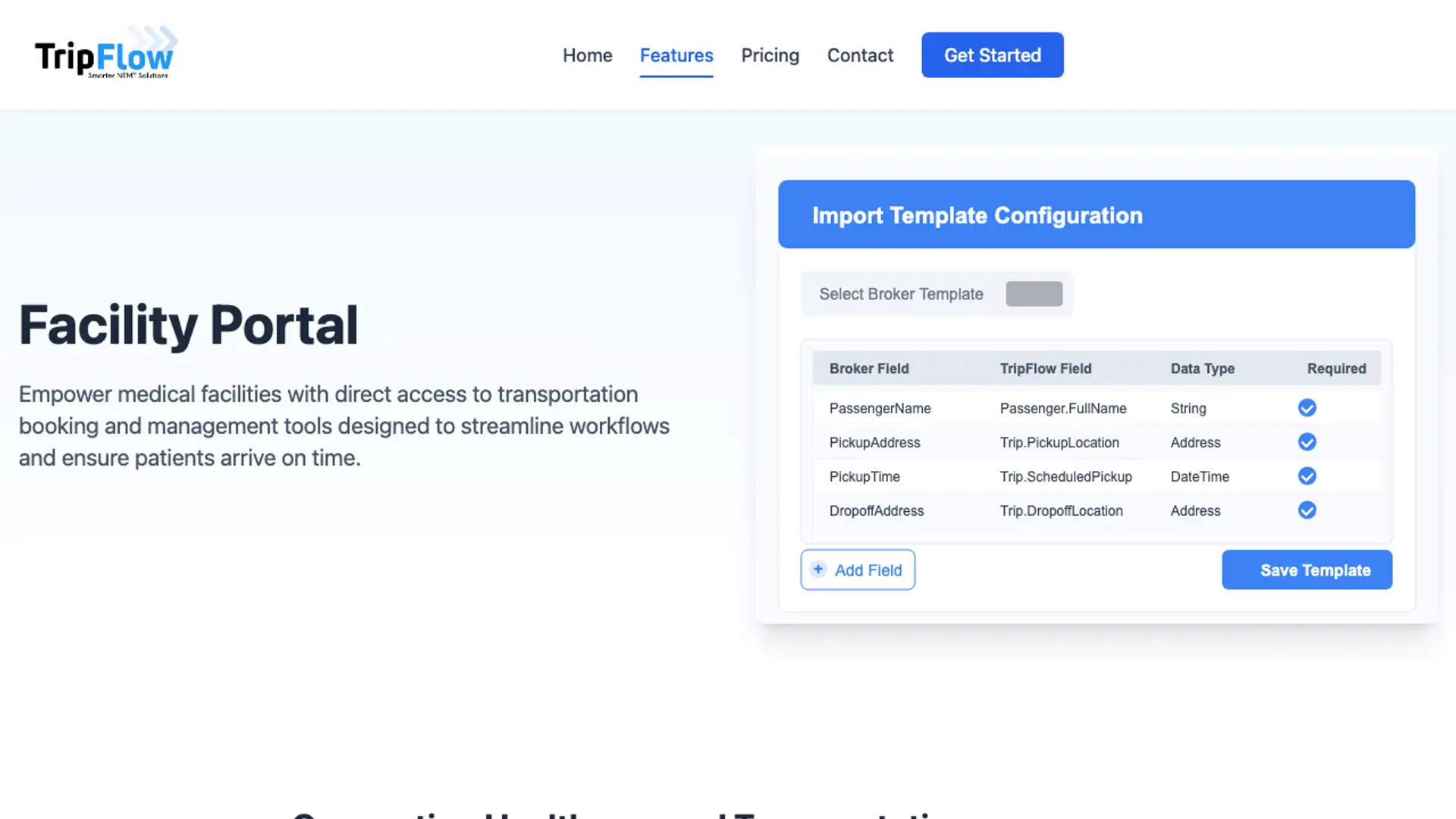 Facility Portal Page Thumbnail