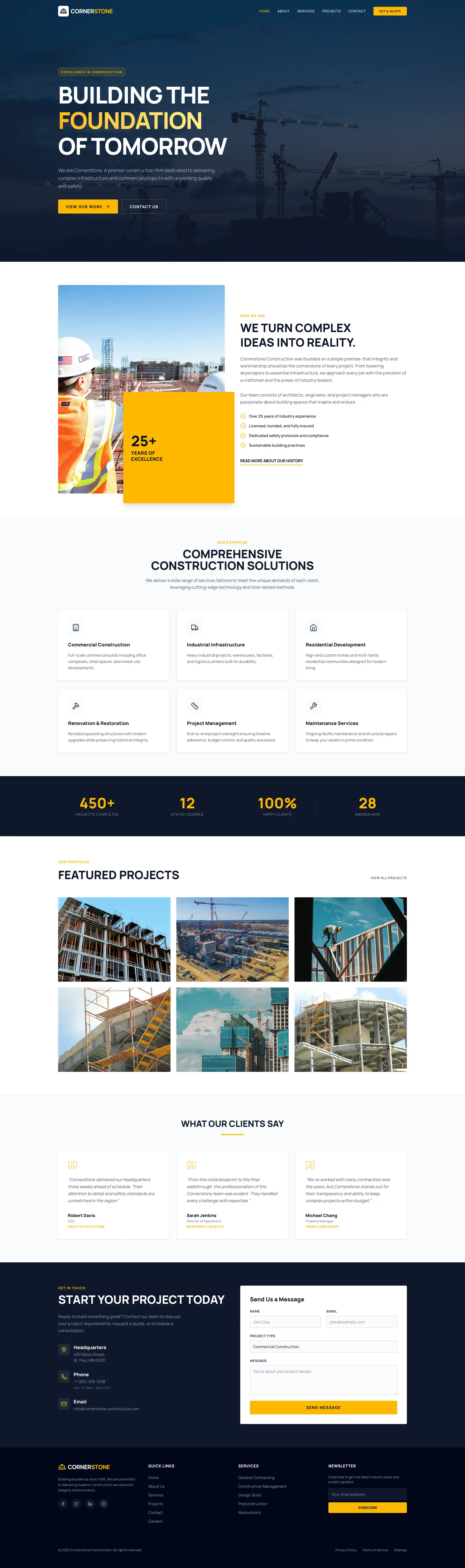Homepage Screenshot - Website Design by Visser Analytics