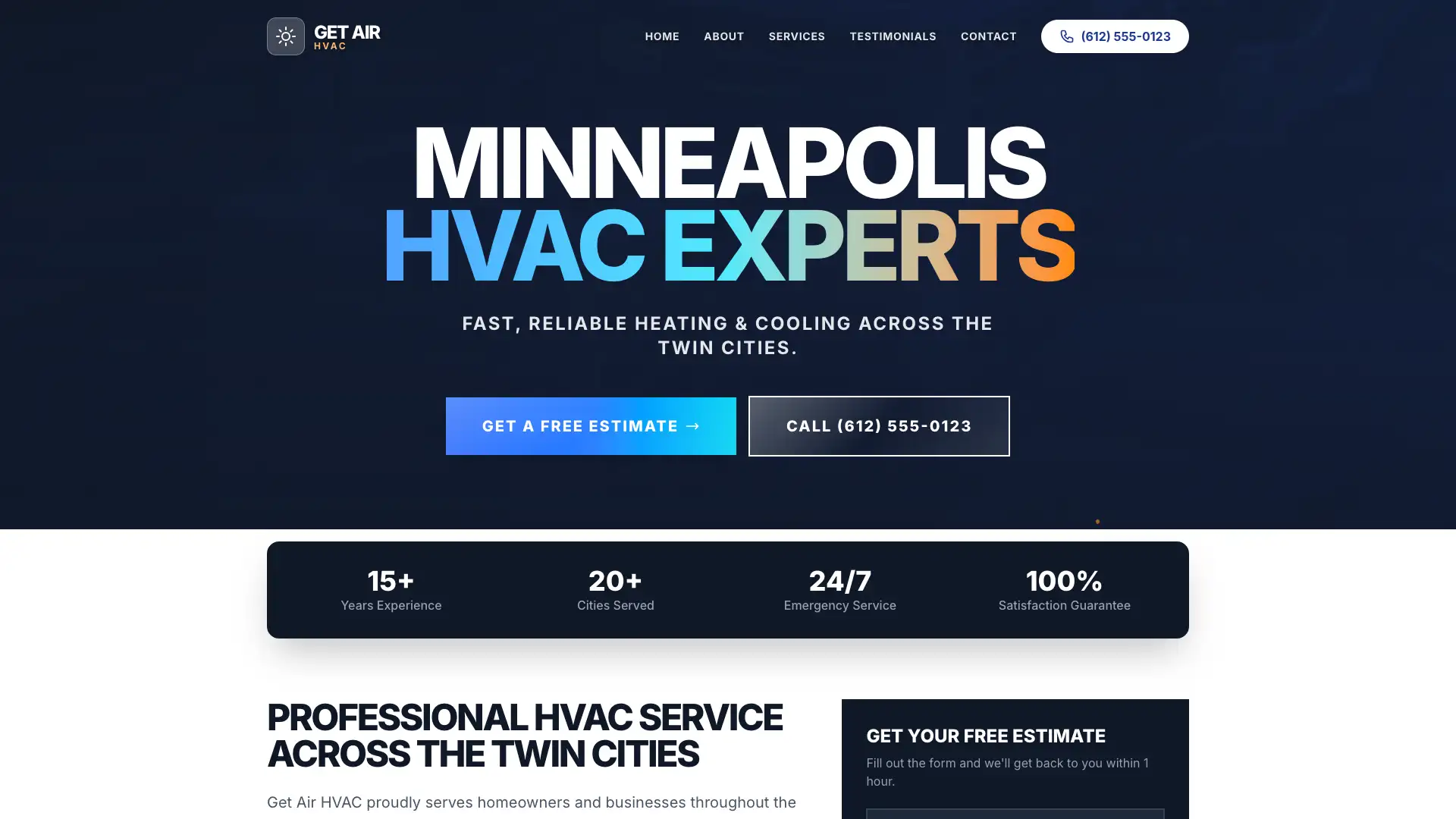 Service Areas Page Thumbnail - Website Design by Visser Analytics
