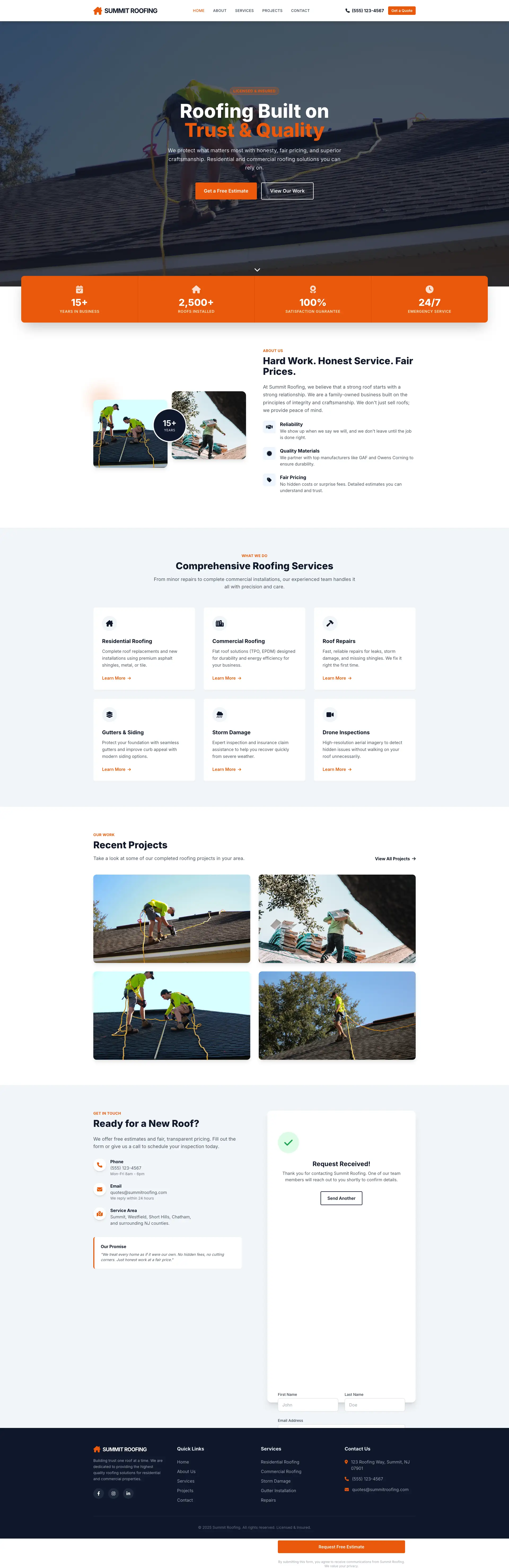 Homepage Screenshot - Website Design by Visser Analytics