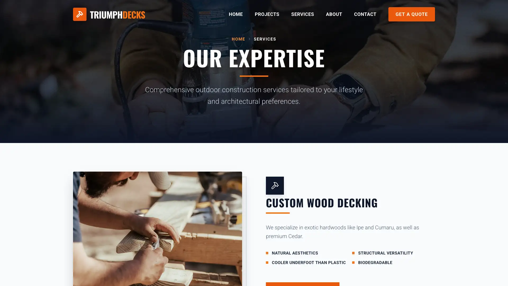Services Page Page Thumbnail - Website Design by Visser Analytics